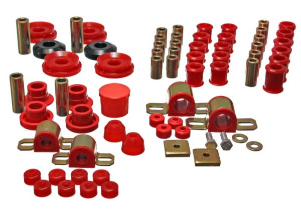 Energy Suspension - Energy Suspension 95-98 Nissan 240SX (S14) Red Hyper-Flex Master Bushing Set