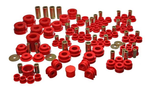 Energy Suspension - Energy Suspension 02-09 Nissan 350Z / 03-07 Infiniti G35 Coupe Red Hyper-Flex Master Bushing Set