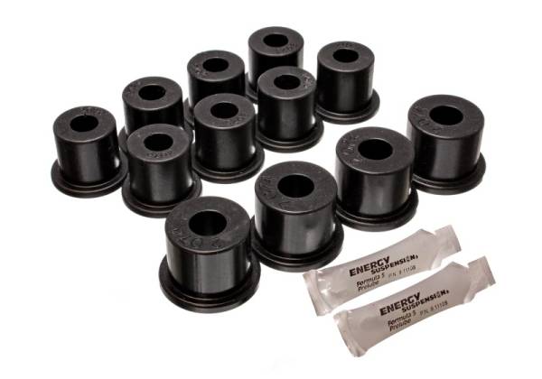 Energy Suspension - Energy Suspension 80-86 Nissan 720 & Hardbody Pickup 2WD Black Rear Leaf Spring Bushing Set