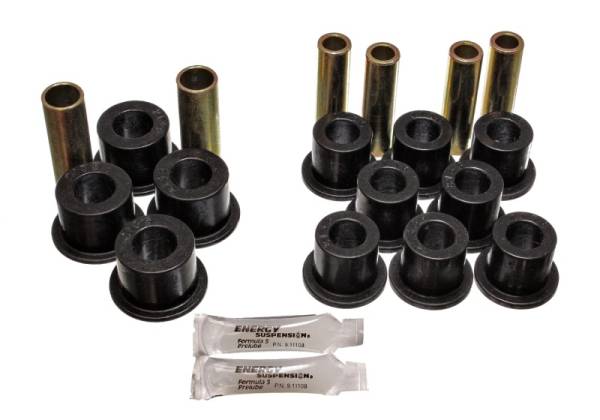 Energy Suspension - Energy Suspension 06/86-97 Nissan 720/Hardbody P/U 4WD Black Front Leaf Spring Bushing Set