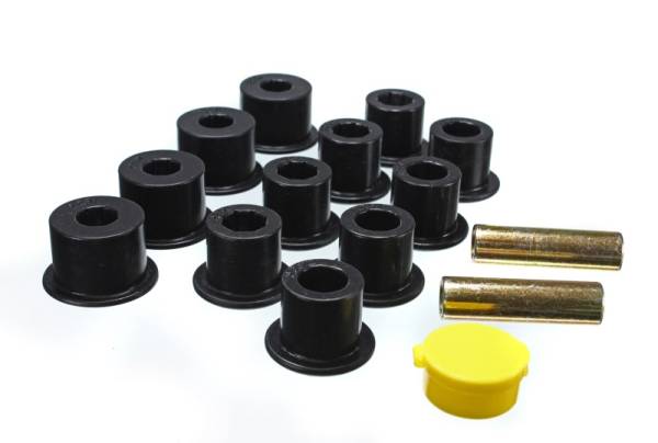 Energy Suspension - Energy Suspension 6/86-97 Nissan 720 & Hardbody Pickup 2WD Black Rear Leaf Spring Bushing Set