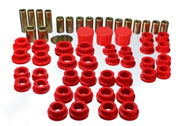 Energy Suspension - Energy Suspension 02-09 350Z / 03-07 Infiniti G35 Coupe Red Rear Control Arm Bushing Set