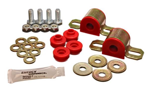 Energy Suspension - Energy Suspension 91-94-Nissan Sentra/NX1600/2000 Red 15mm Rear Sway Bar Frame Bushings (Sway bar en