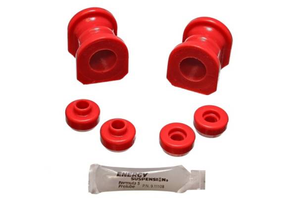 Energy Suspension - Energy Suspension 89-94 Nissan 240SX (S13) Red 24mm Front Sway Bar Bushing Set