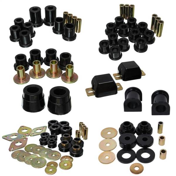 Energy Suspension - Energy Suspension 05-15 Toyota Tacoma 4WD Hyper-Flex Master Bushing Set - Black