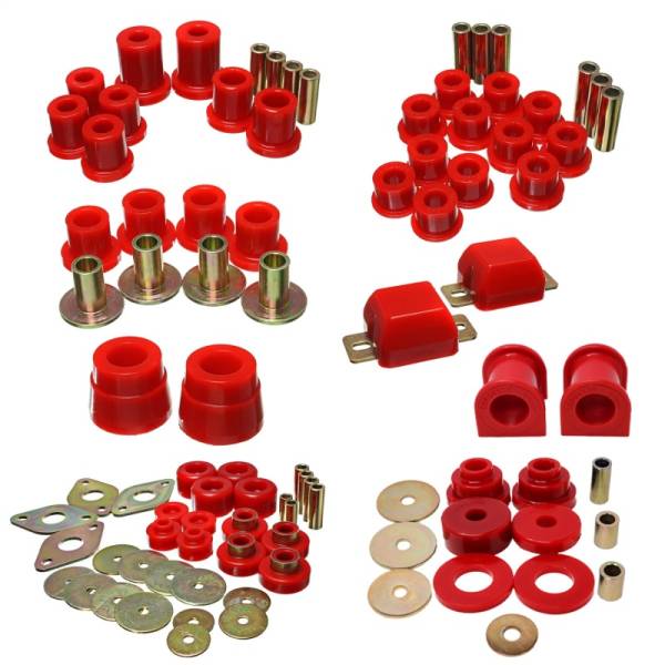 Energy Suspension - Energy Suspension 05-15 Toyota Tacoma 4WD Hyper-Flex Master Bushing Set - Red