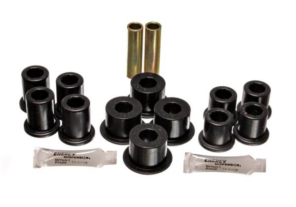 Energy Suspension - Energy Suspension 89-94 Toyota Pick Up 2WD (Exc T-100/Tundra) Black Rear Leaf Spring Bushing Set