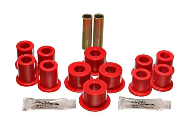 Energy Suspension - Energy Suspension 89-94 Toyota Pick Up 2WD (Exc T-100/Tundra) Red Rear Leaf Spring Bushing Set