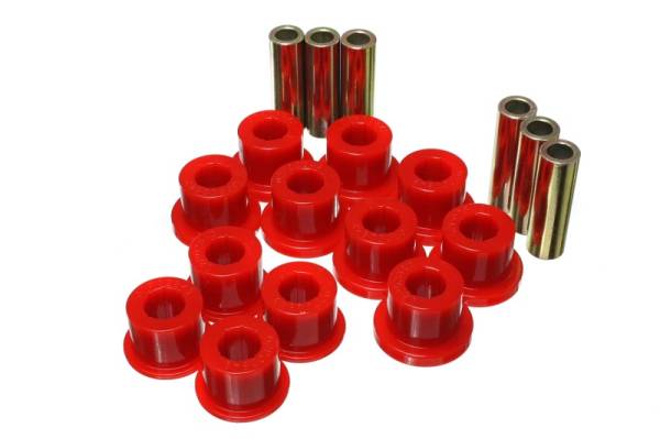 Energy Suspension - Energy Suspension 05-14 Toyota Tacoma Rear Leaf Spring Bushings - Red