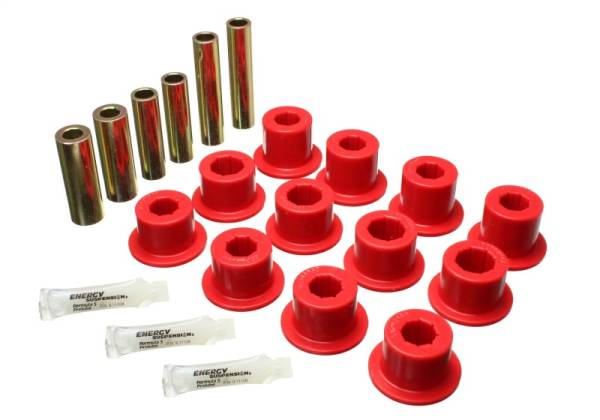 Energy Suspension - Energy Suspension 07-21 Toyota Tundra Red Rear Leaf Spring Shackle Bushing Set