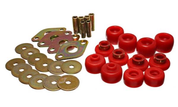 Energy Suspension - Energy Suspension 93-98 Toyota T100 Red Body Cab Mount Set