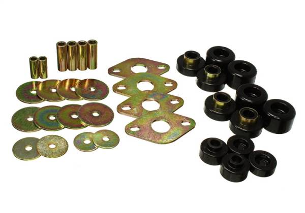 Energy Suspension - Energy Suspension 01-04 Toyota Tacoma Prerunner Body Bushing Mount Set - Black