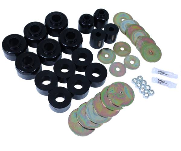 Energy Suspension - Energy Suspension 03-09 Toyota 4Runner/GX470 / 07-14 FJ Cruiser Black Body Mount Bushing Set