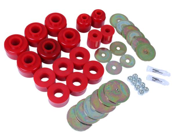 Energy Suspension - Energy Suspension 03-09 Toyota 4Runner/GX470 / 07-14 FJ Cruiser Red Body Mount Bushing Set