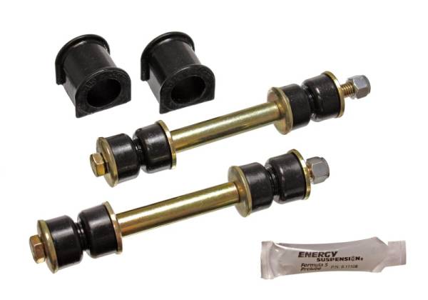 Energy Suspension - Energy Suspension 89 Toyota 4Runner 2/4WD Black 24mm Complete Front Sway Bar Bushing Set