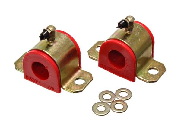 Energy Suspension - Energy Suspension 00-05 Toyota Celica Red 22mm Front Sway Bar Frame Bushings (Greaseable Frame Bushi