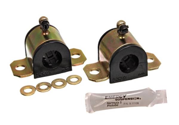 Energy Suspension - Energy Suspension 03-06 Toyota Corolla/Matrix Black 24mm Front Sway Bar Bushing Set (Greaseable Fram