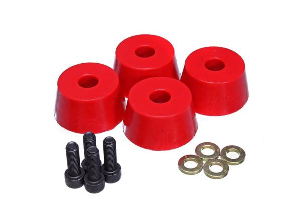 Energy Suspension - Energy Suspension 96-02 Toyota 4Runner Front Hyper Flex Red Bump Stop Set