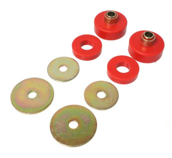 Energy Suspension - Energy Suspension All Non-Spec Vehicle 2WD Red Universal Mounts/Isolator Kit