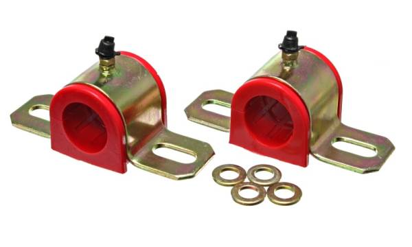 Energy Suspension - Energy Suspension All Non-Spec Vehicle Red Greaseable 1 inch Front Sway Bar Bushings