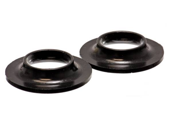 Energy Suspension - Energy Suspension Universal 2 1/8in ID 4 1/8in OD 13/16in H Black Coil Spring Isolators (2 per set)