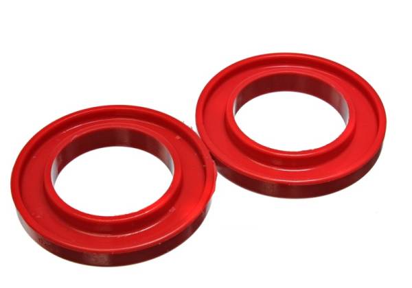 Energy Suspension - Energy Suspension Universal 3-3/16in ID 5-1/4in OD 3/4in H Red Coil Spring Isolators (2 per set)