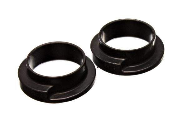 Energy Suspension - Energy Suspension Universal 2-3/16in ID 3in OD 1in H Black Coil Spring Isolators (2 per set)