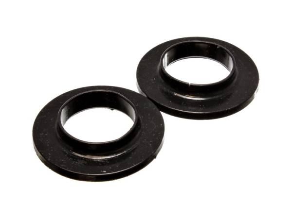 Energy Suspension - Energy Suspension Universal 2 1/8in ID 3 3/4in OD 3/4in H Black Coil Spring Isolators (2 per set)