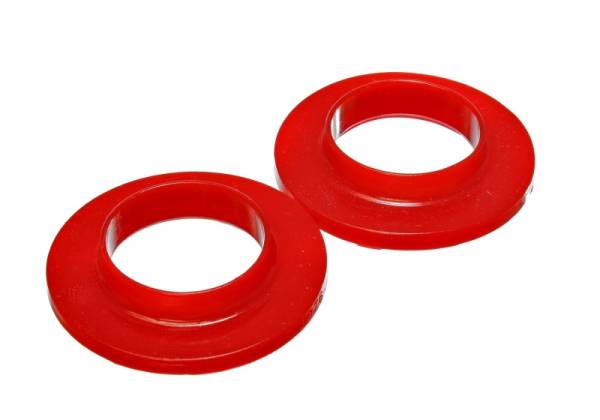 Energy Suspension - Energy Suspension Universal 2 1/8in ID 3 3/4in OD 3/4in H Red Coil Spring Isolators (2 per set)