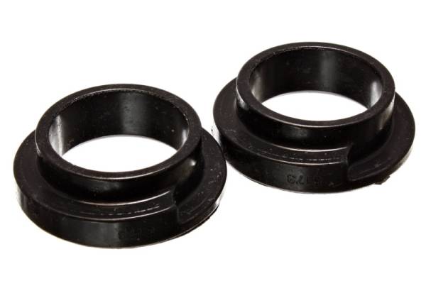 Energy Suspension - Energy Suspension Universal 2 1/8in ID 2 1/2in OD 5/8in H Black Coil Spring Isolators (2 per set)