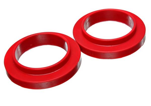 Energy Suspension - Energy Suspension Universal 3 3/4in ID 25 7/16in OD 3/4in H Red Coil Spring Isolators (2 per set)