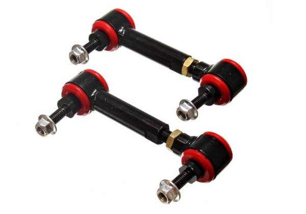 Energy Suspension - Energy Suspension Universal Red 3-3/4in-4-3/4in inAin Range Pivot Style End Link Set