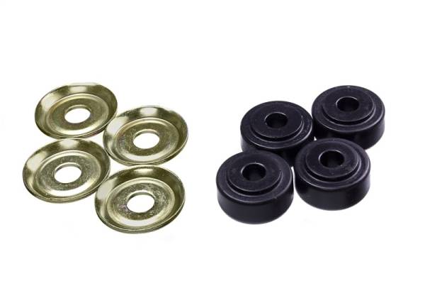 Energy Suspension - Energy Suspension Black Shock Tower Bushing Set 7/8in Nipple 3/8in ID 1-1/4in OD