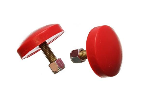 Energy Suspension - Energy Suspension Low Profile Red Bump Stop Set 11/16 inch Tall / 2 inch dia. (2 per set)