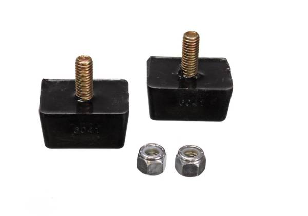 Energy Suspension - Energy Suspension Univ Blk 7/8in H x 1-7/8in L x 1-3/8in W Low Profile Rectangular Bump Stops (2 ea)