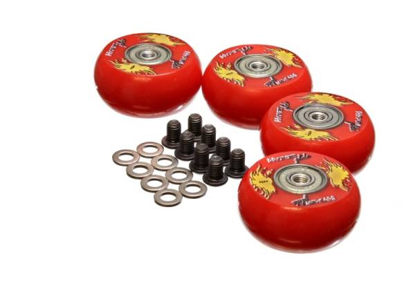 Energy Suspension - Energy Suspension 2in /50 Mm Wheel (4 Ea) - Red