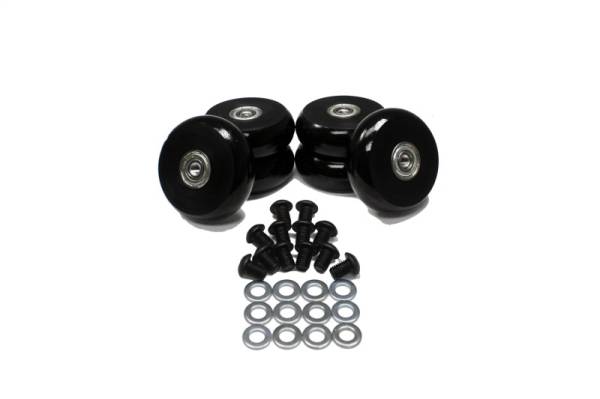 Energy Suspension - Energy Suspension 2.375in Black Hyper-Glide PolyCreeper Wheels (Set of 6)