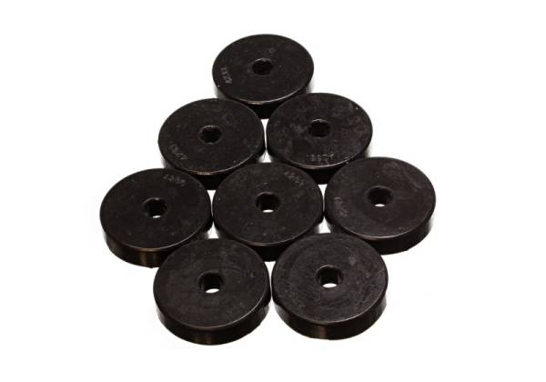 Energy Suspension - Energy Suspension Polyurethane Pad Set - 2 9/32in OD x 7/16in Hole ID x 1/2in Height - Round Black