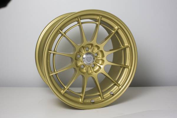 Enkei - Enkei NT03+M 18x9.5 5x100 40mm Offset Gold Wheel (MOQ 40 / Special Order)