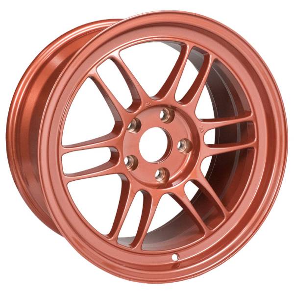 Enkei - Enkei RPF1 17x9 5x114.3 22mm Offset 73mm Bore Orange Wheel