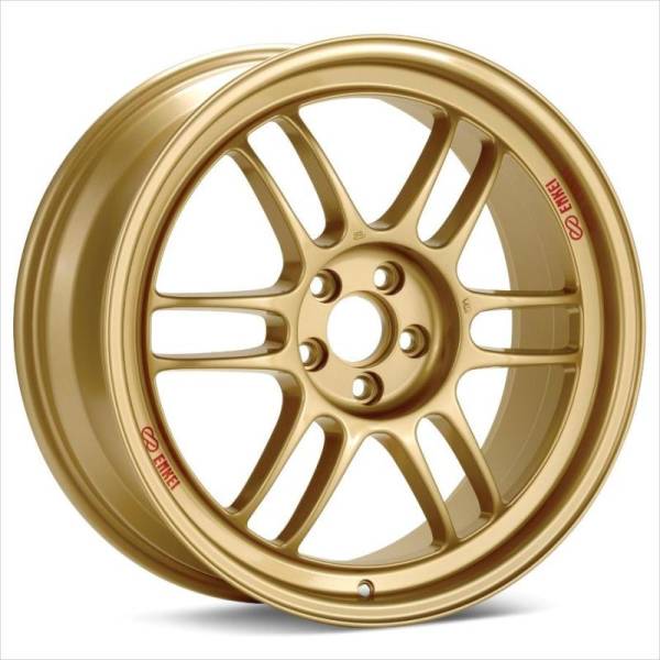 Enkei - Enkei RPF1 18x9.5 5x114.3 38mm Offset 73mm Bore Gold Wheel *Special Order Minimum Order of 40*