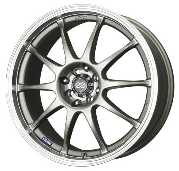 Enkei - Enkei J10 15x6.5 4x100/114.3 38mm Offset 72.62mm Bore Dia Silver w/ Machined Lip Wheel