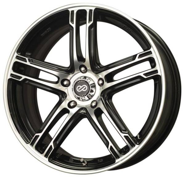 Enkei - Enkei FD-05 17x7 5x114.3 40mm Offset Black Machined Wheel