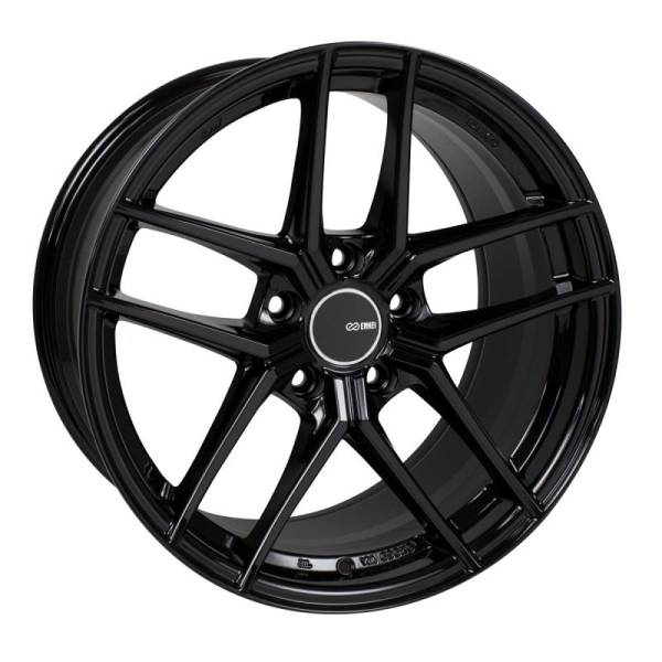 Enkei - Enkei TY5 18x8 5x108 40mm Offset 72.6mm Bore Black Wheel