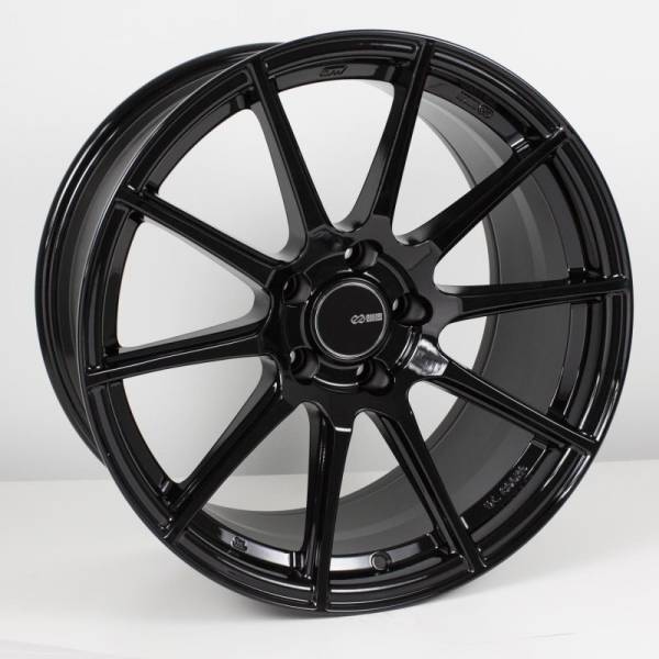 Enkei - Enkei TS10 17x8 4x100 40mm Offset 72.6mm Bore Black Wheel