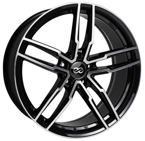 Enkei - Enkei SS05 17x7.5 5x100 45mm Offset 72.6mm Bore Black Machined Wheel