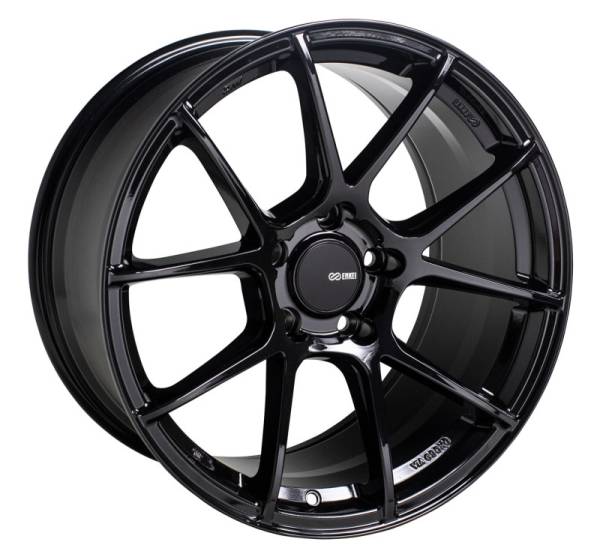 Enkei - Enkei TS-V 17x8 5x114.3 45mm Offset 72.6mm Bore Gloss Black Wheel