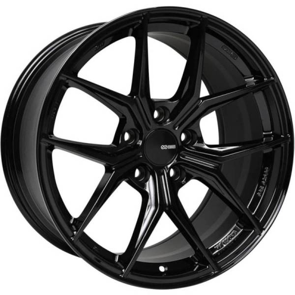 Enkei - Enkei TSR-X 20x8.5 40mm Offset 5x120 BP 72.6mm Bore Gloss Black Wheel