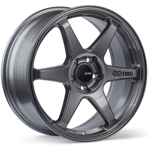 Enkei - Enkei T6R 17x8 45mm Offset 5x100 Bolt Pattern 72.6 Bore Gloss Gunmetal Wheel