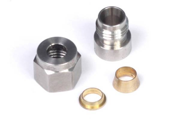 Haltech - Haltech 1/4in Stainless Steel Weld-On Kit (Incl Nut & Ferrule) - HT-010812